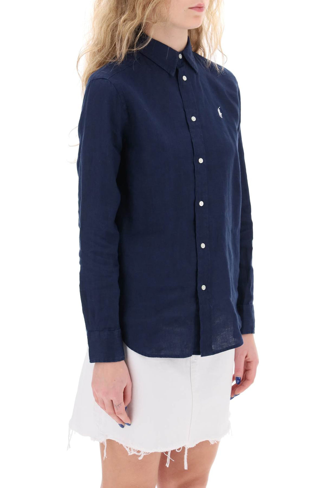 Relaxed Fit Linen Shirt - Polo Ralph Lauren - Women