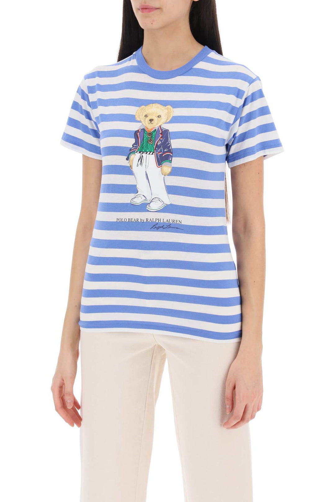 Polo Bear Striped T Shirt - Polo Ralph Lauren - Women