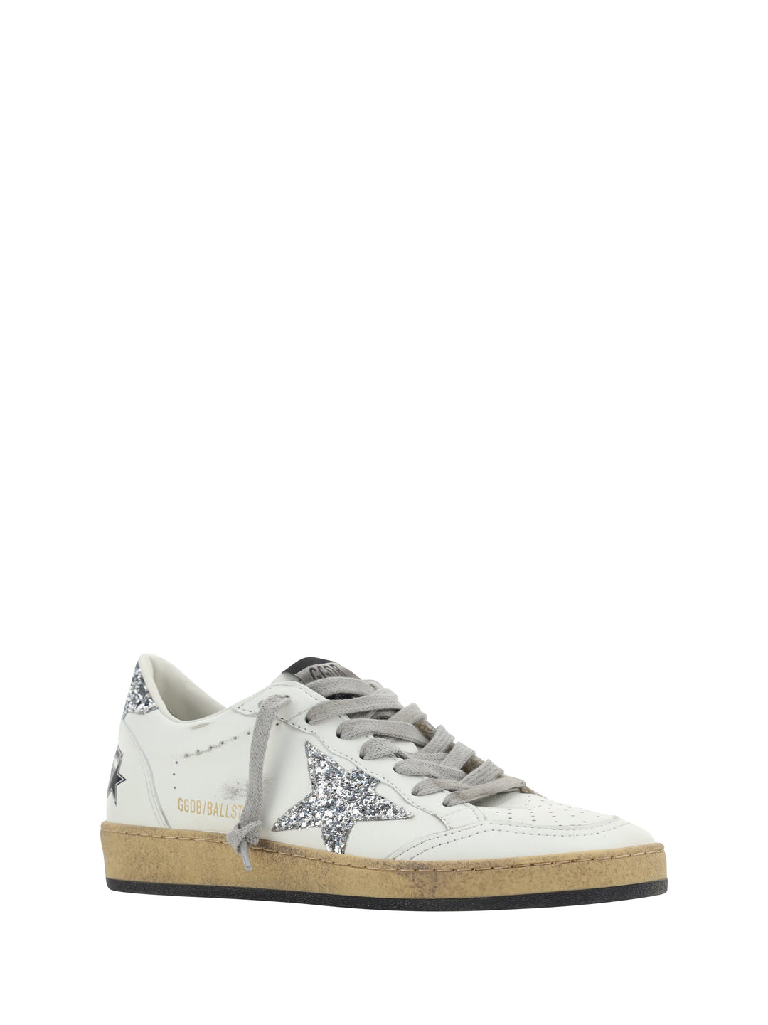 Leather sneakers with patch logo on the side