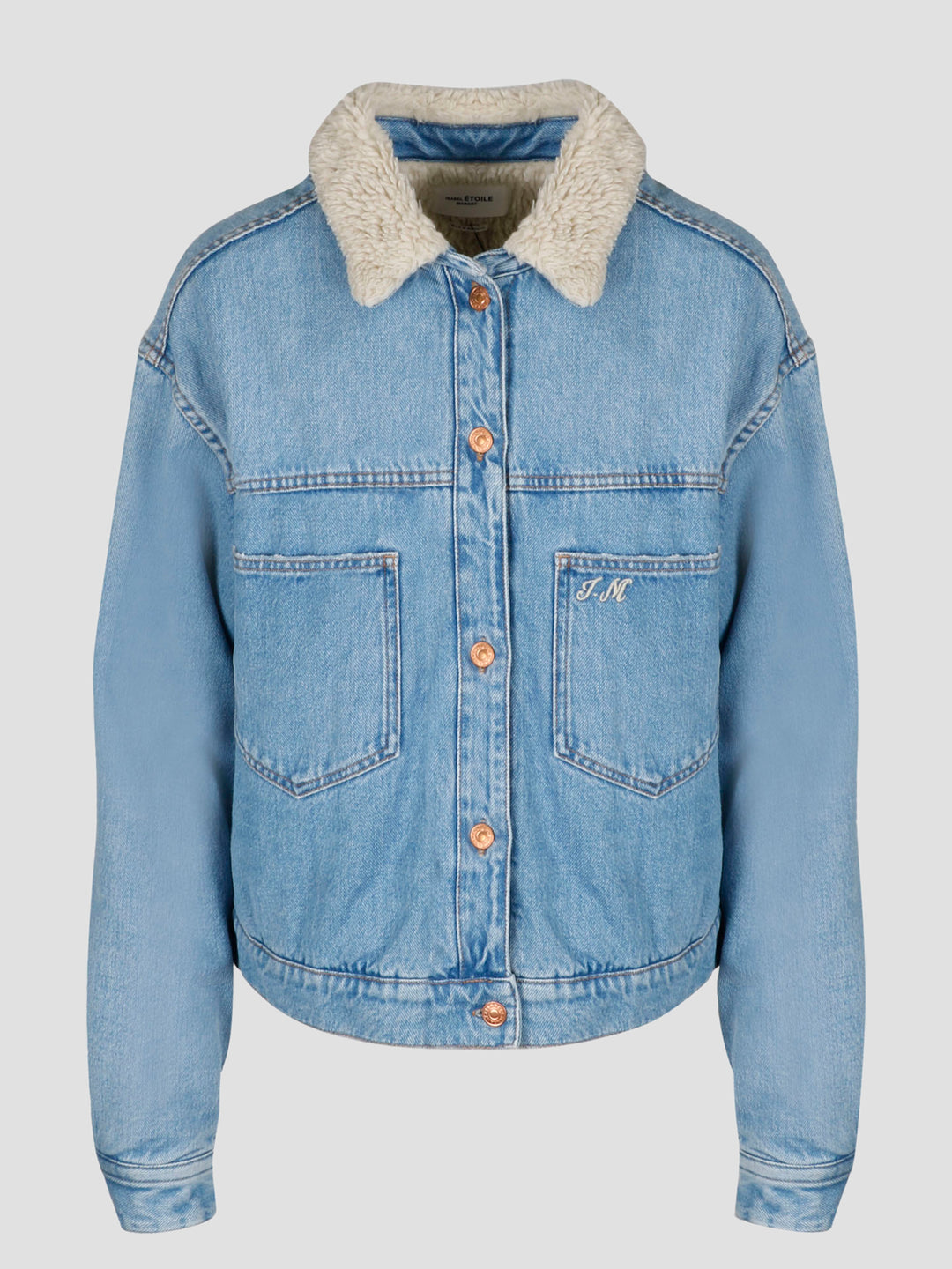 Denim shearling jacket