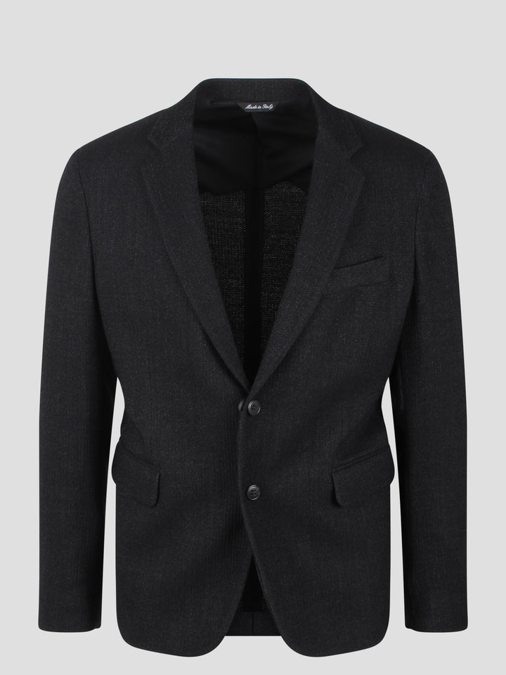 Viscose knit single breasted blazer