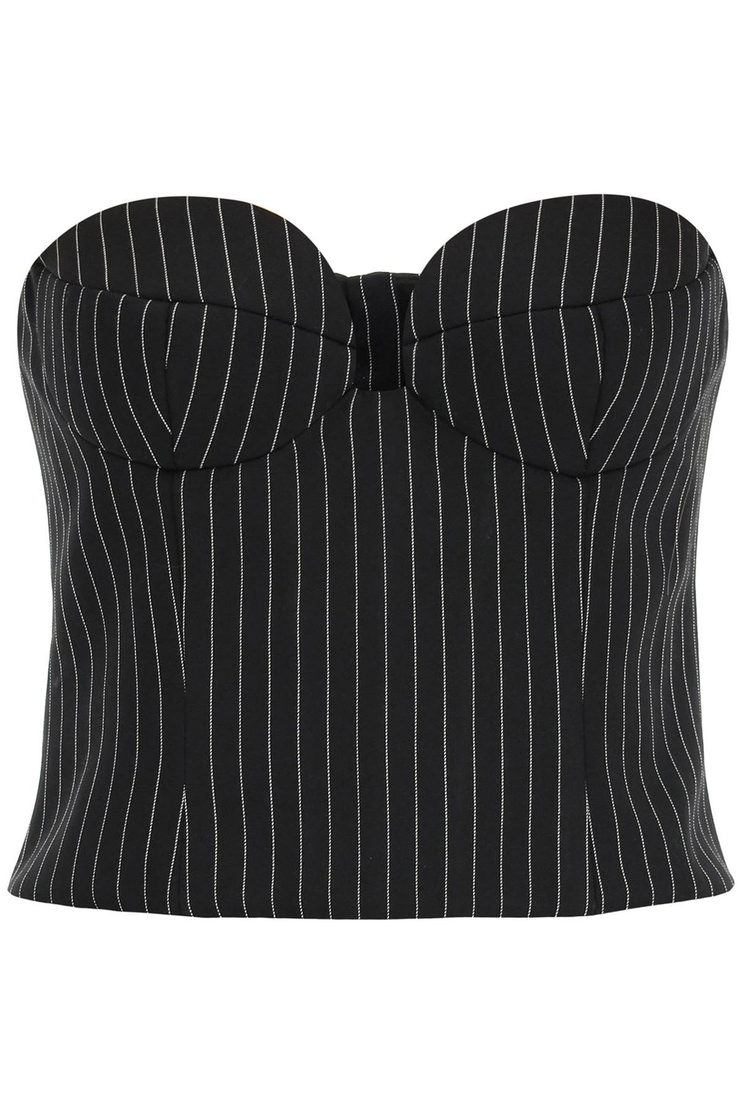 Pinstripe Cropped Bustier Top - Magda Butrym - Women