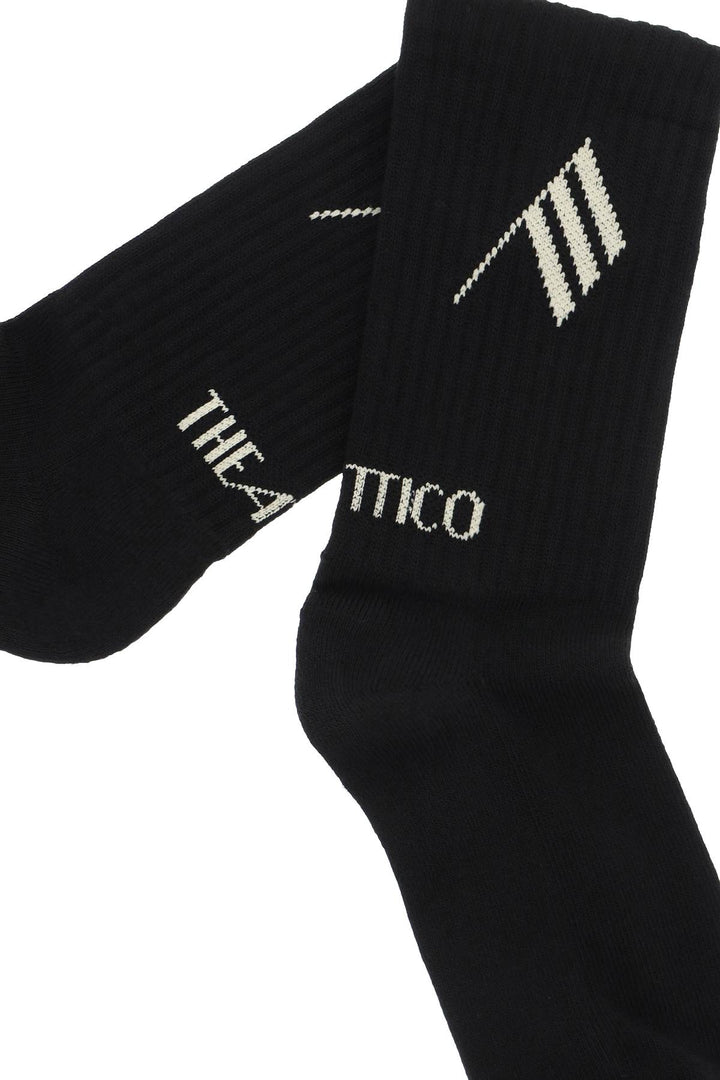 Logo Shorts Sports Socks - The Attico - Women