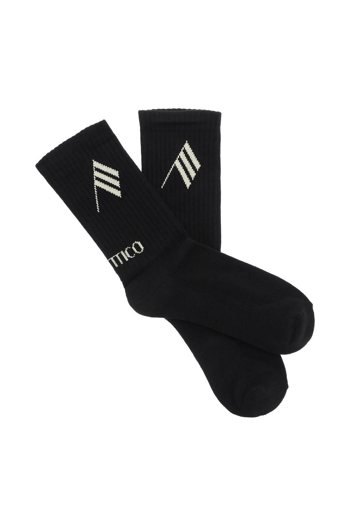 Logo Shorts Sports Socks - The Attico - Women