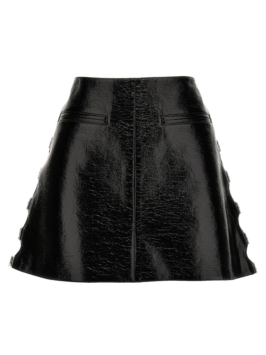 Vinyl Miniskirt Skirts Black