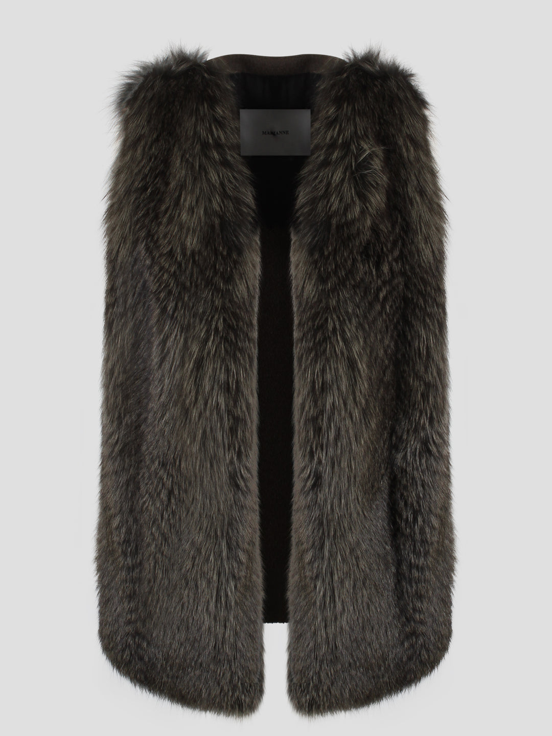 Wool fox fur gilet