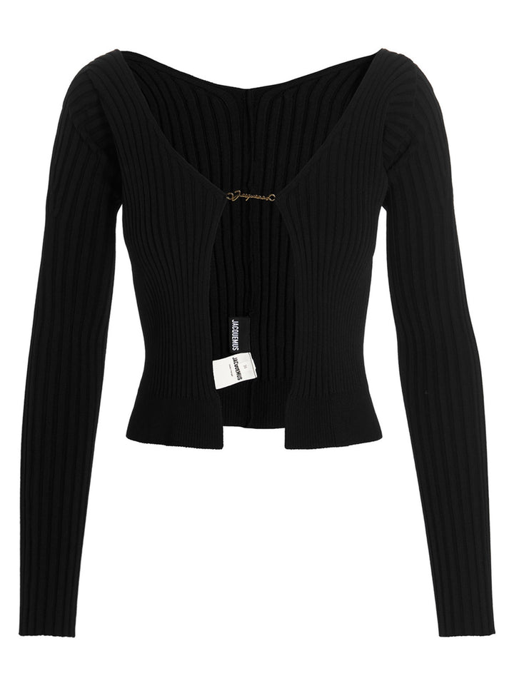 Le Maille Pralu Longue Sweater, Cardigans Black