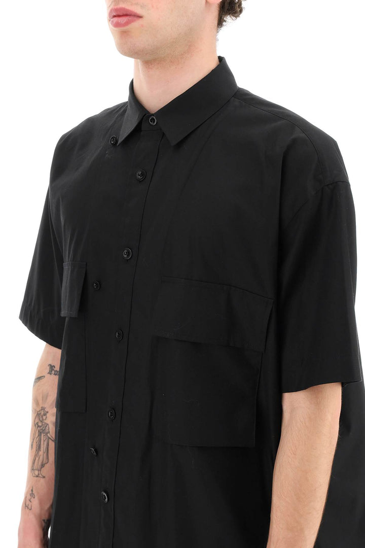 Short Sleeved Poplin Shirt - Sacai - Men