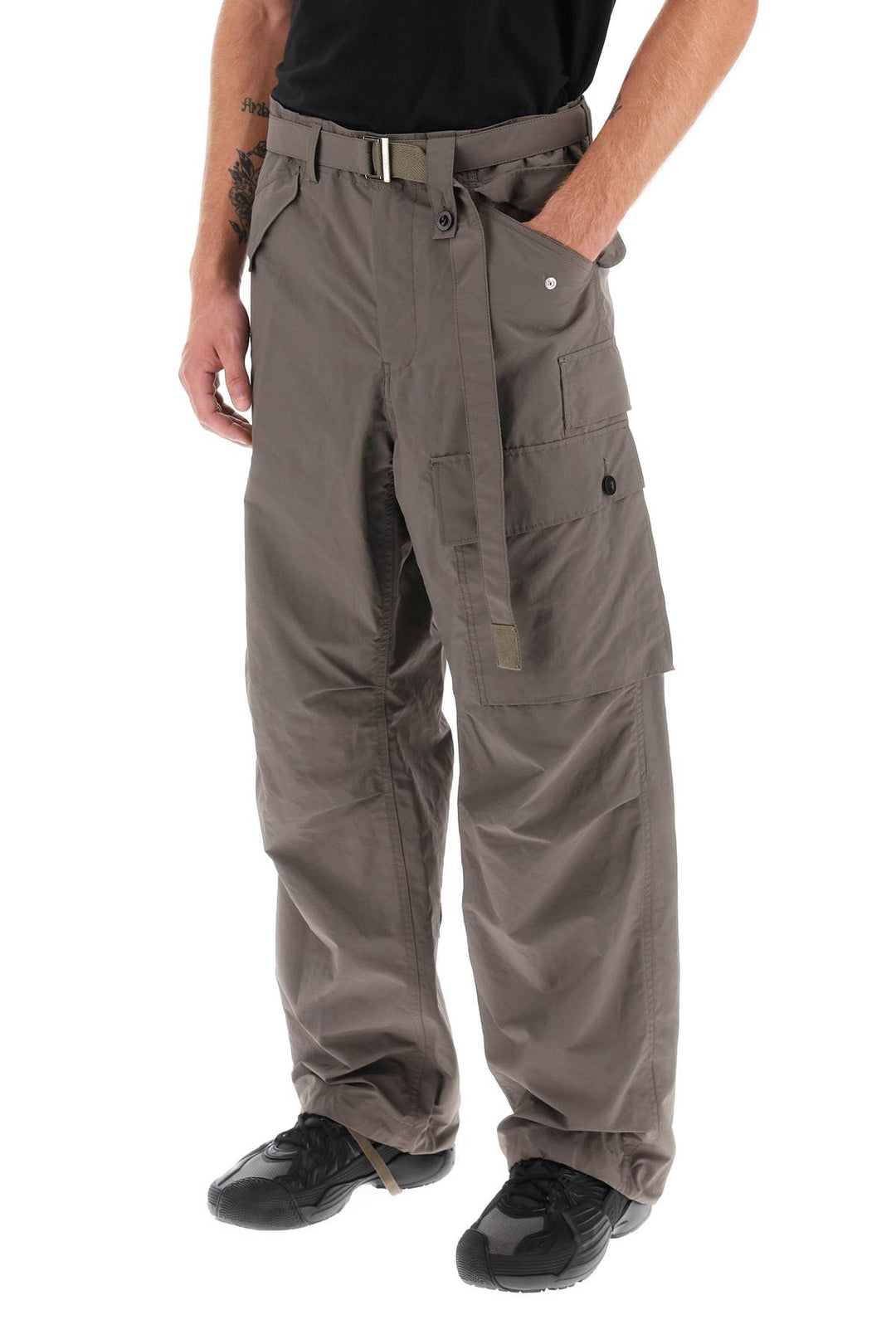 Cargo Pants In Taffeta - Sacai - Men