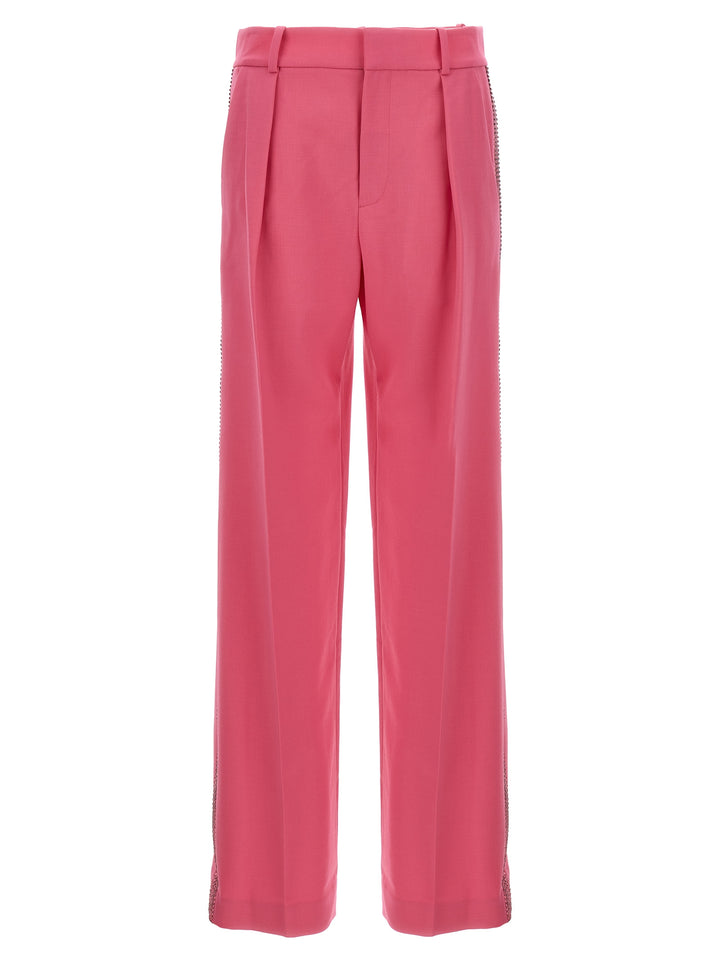 Crystal Embellished Pants Fuchsia