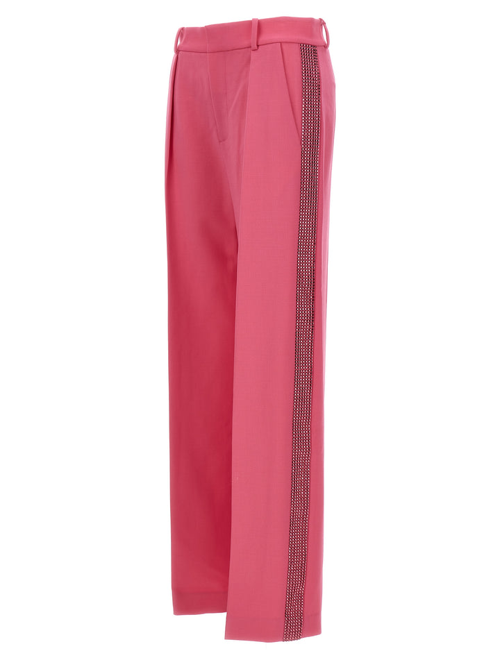 Crystal Embellished Pants Fuchsia