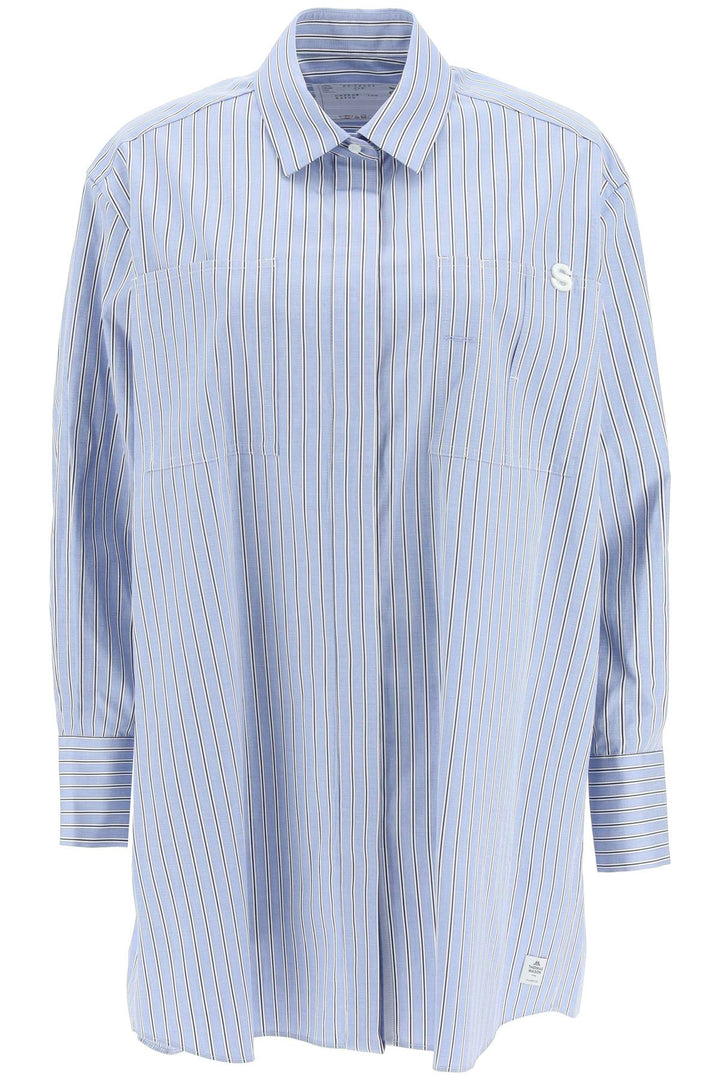 Striped Cotton Poplin Shirt - Sacai - Women