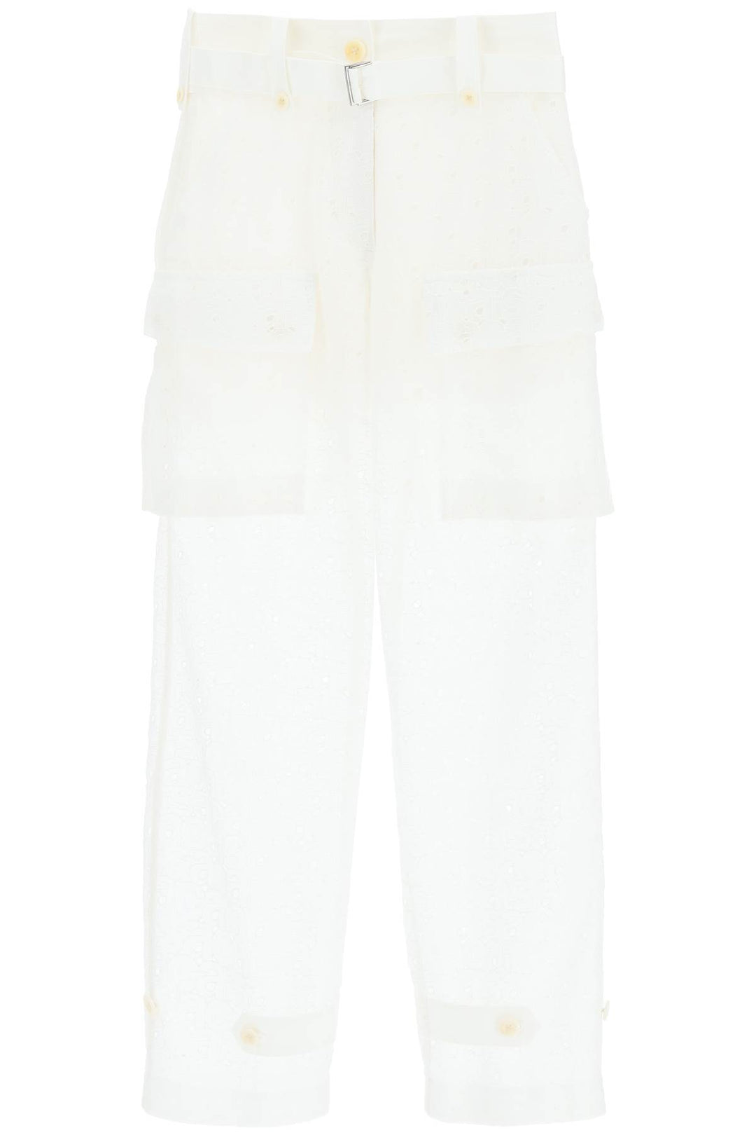 Monogram Lace Cargo Pants - Sacai - Women