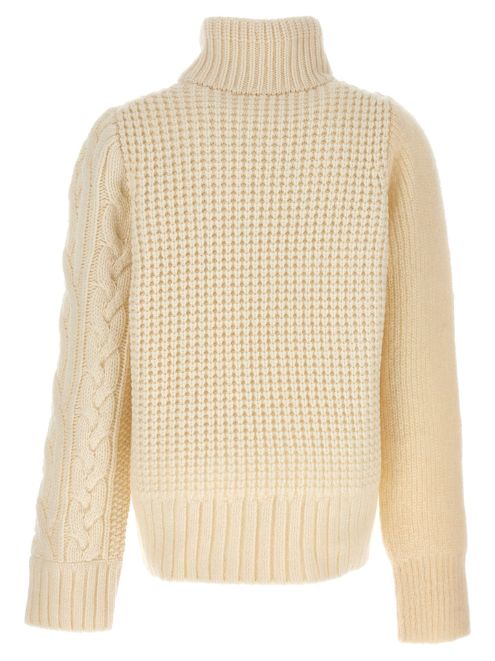 Zip Detail Sweater Sweater, Cardigans White