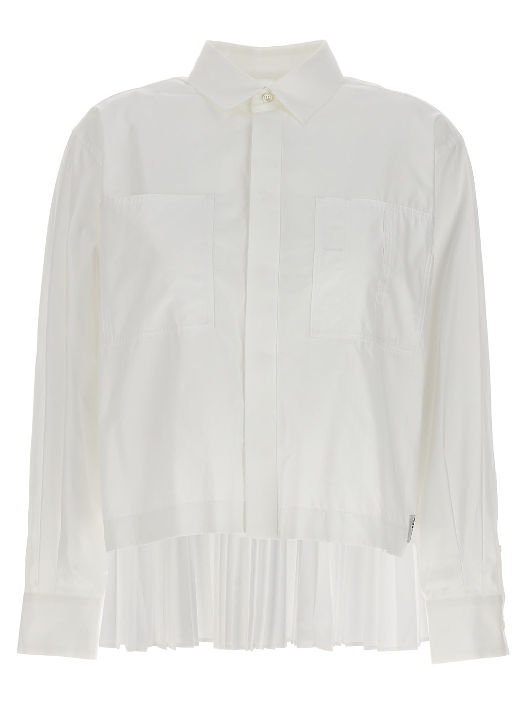 Pleated Back Shirt Shirt, Blouse White