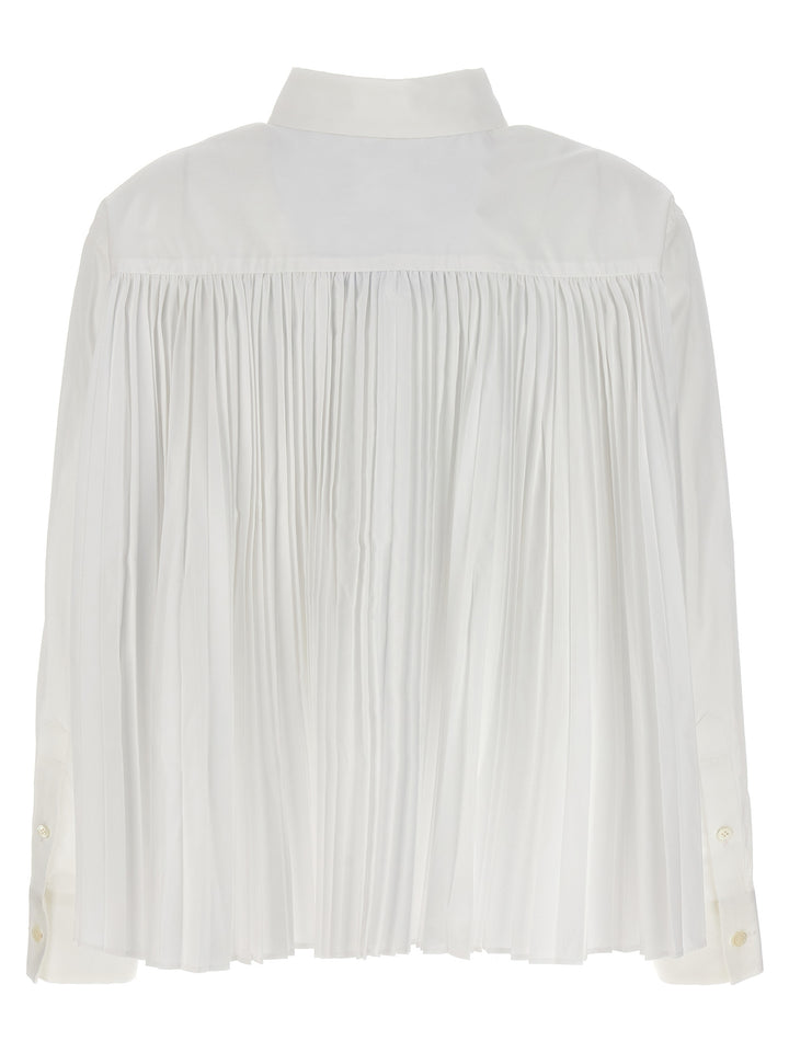 Pleated Back Shirt Shirt, Blouse White