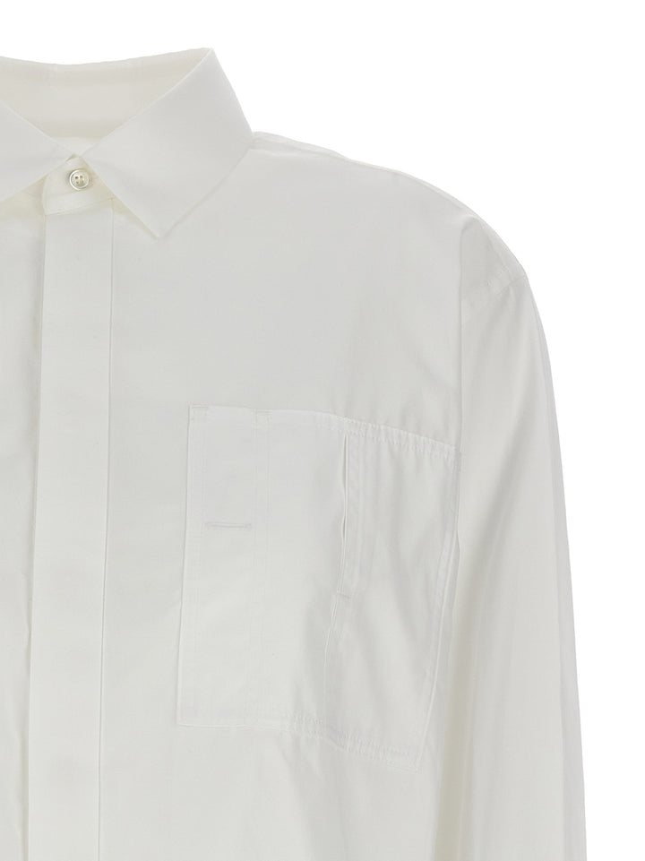 Pleated Back Shirt Shirt, Blouse White