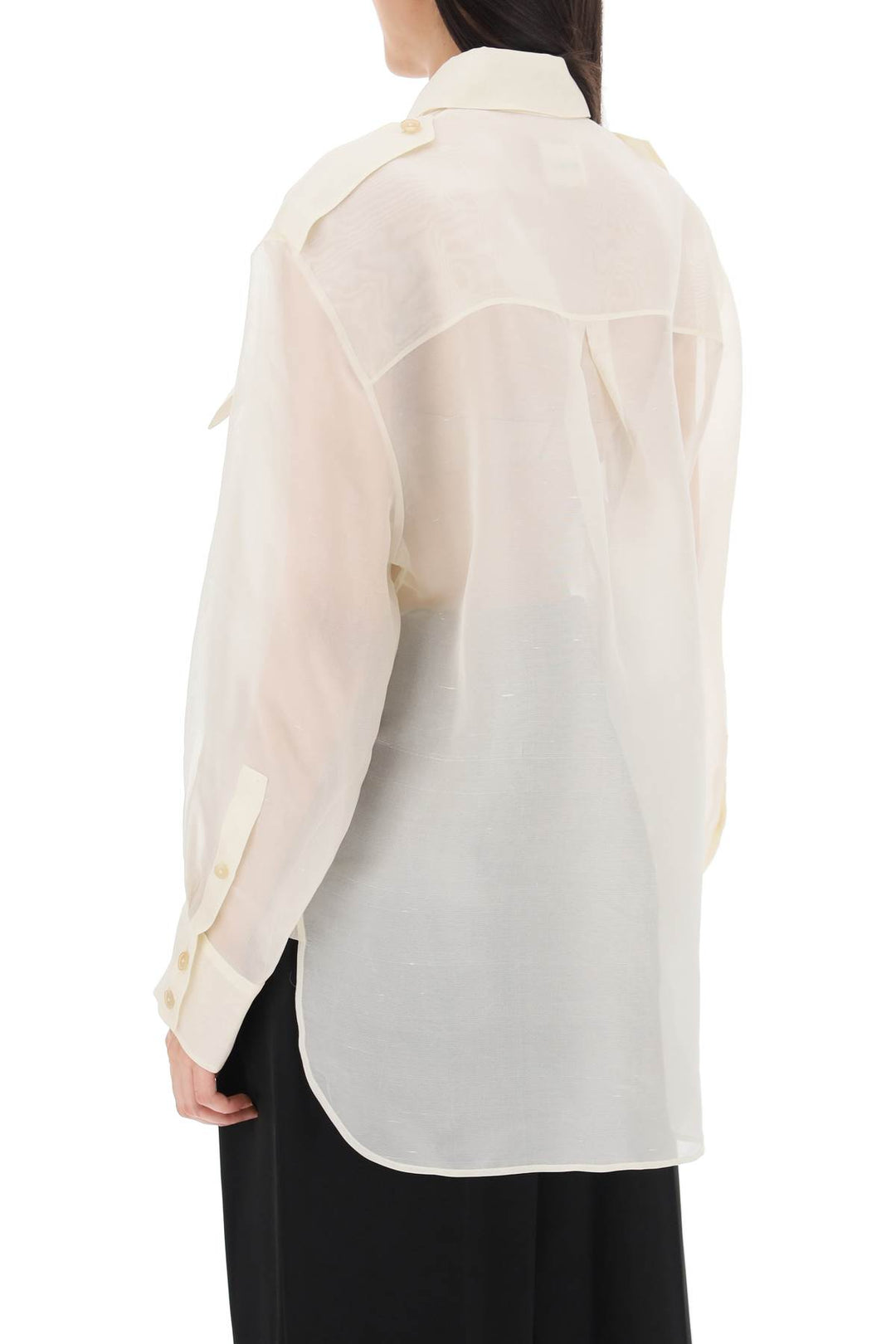 Missa Oversized Organza Shirt - Khaite - Women