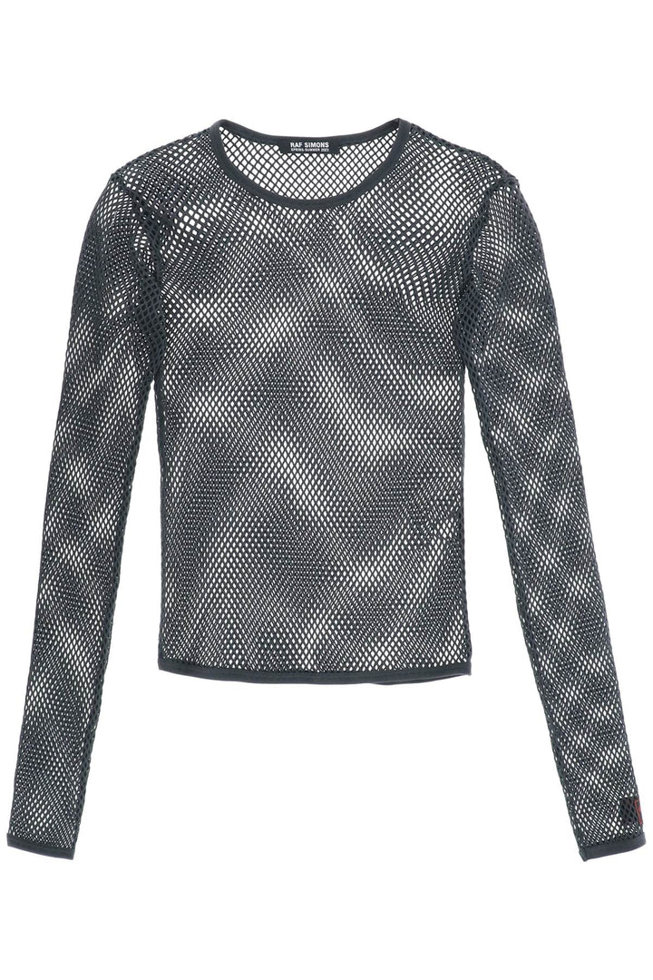 Long Sleeve Fishnet Knit T Shirt - Raf Simons - Men