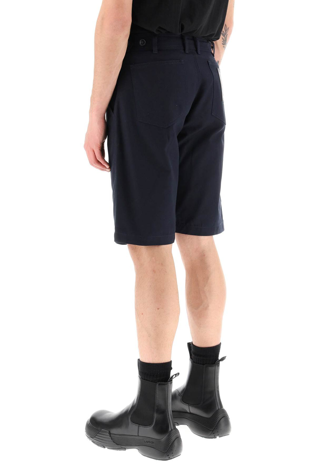 Cotton Canvas Shorts - Raf Simons - Men