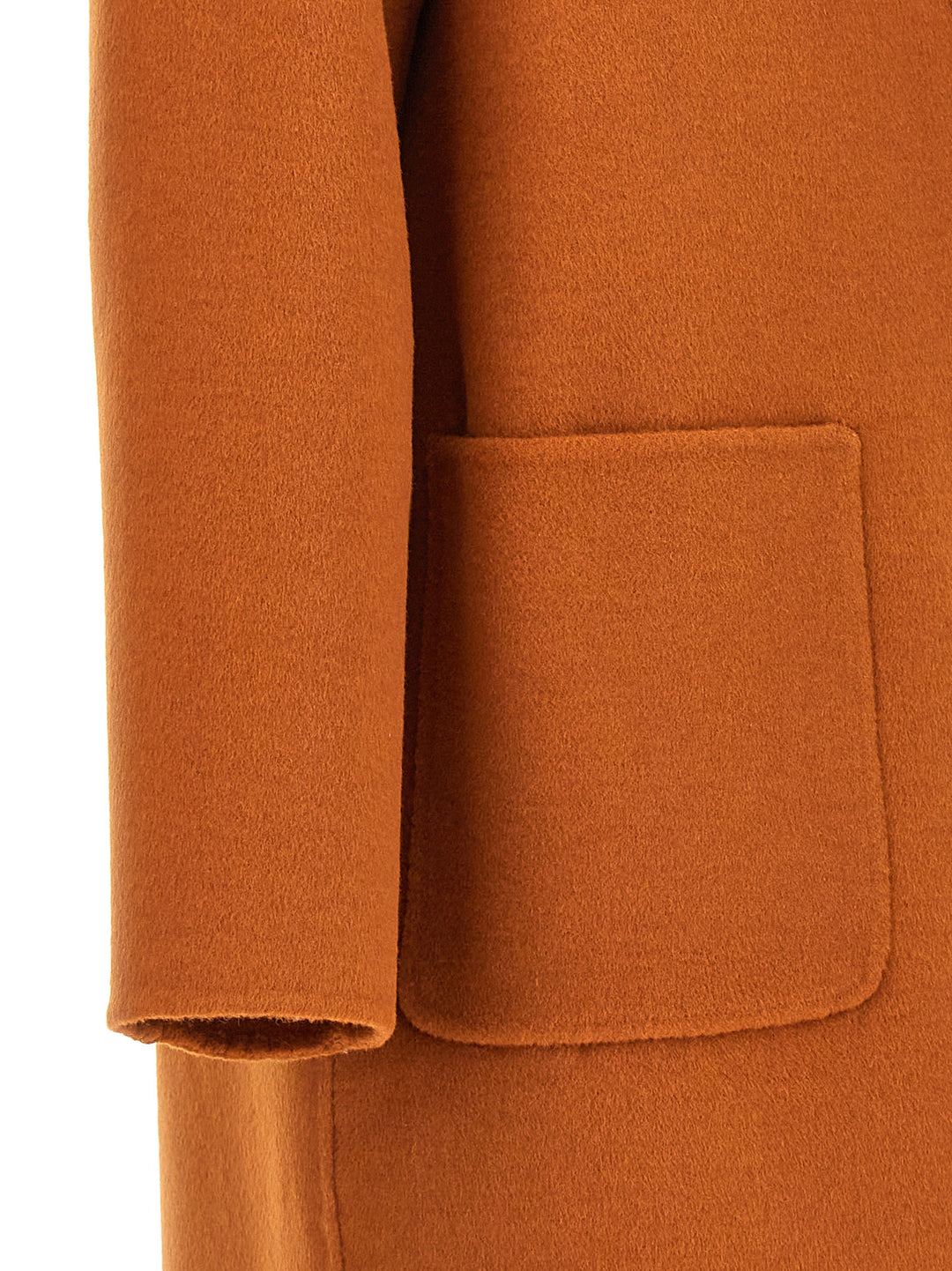 Single Breast Coat Coats, Trench Coats Orange