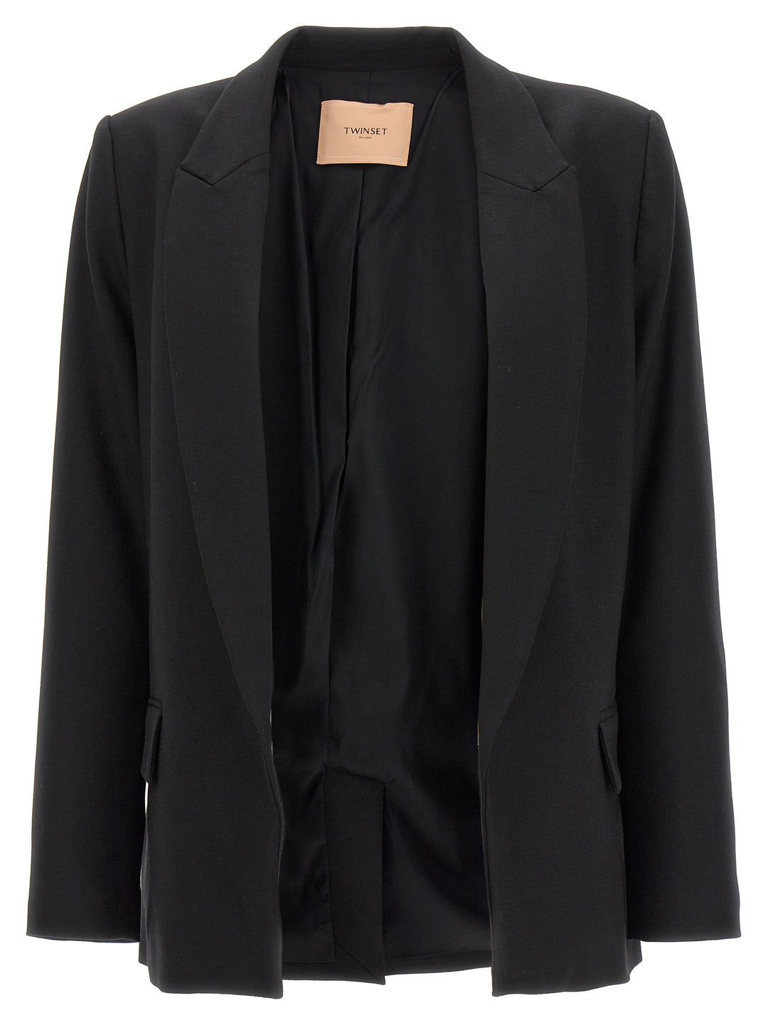 Single-Breasted Blazer Jacket Jackets Black