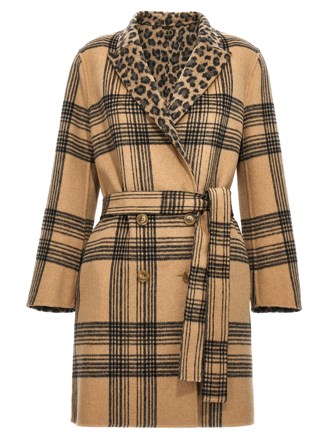 Animalier Coat Coats, Trench Coats Beige