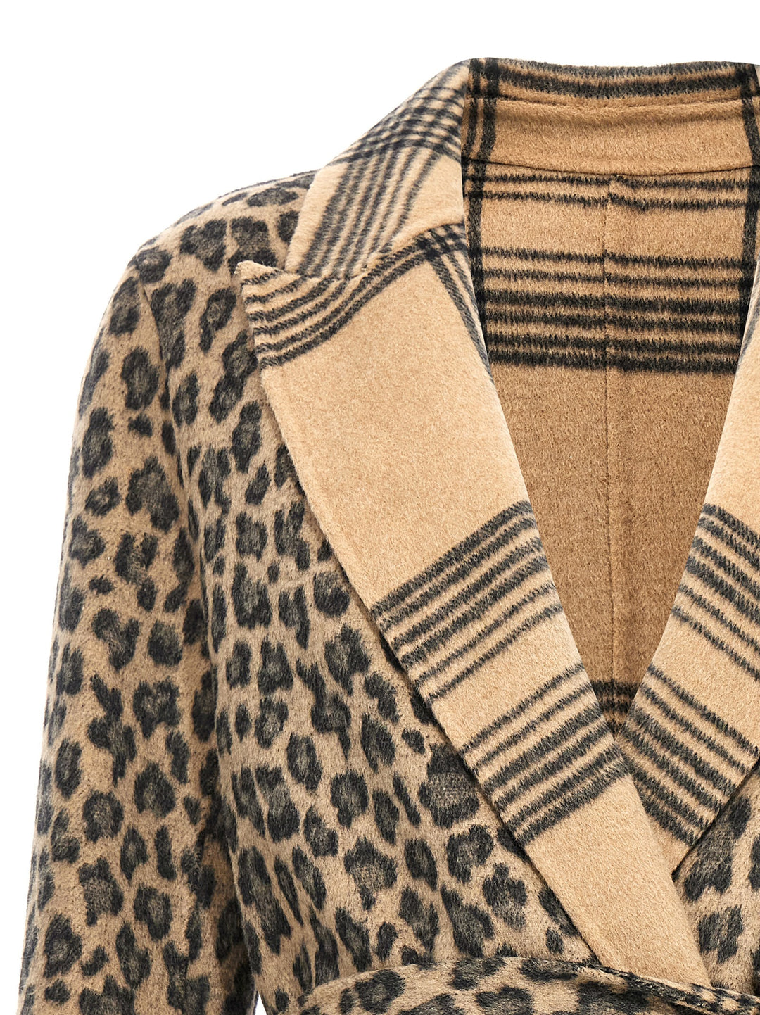 Animalier Coat Coats, Trench Coats Beige