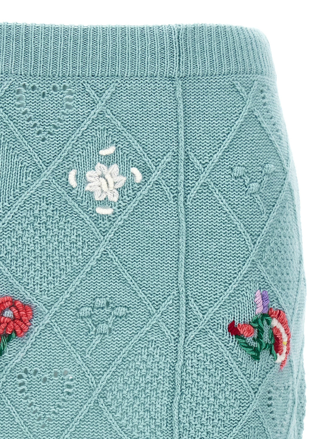 Embroidery Skirt Skirts Light Blue