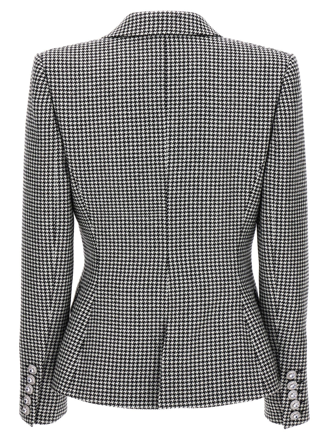 Double-Breasted Houndstooth Blazer Jackets Multicolor