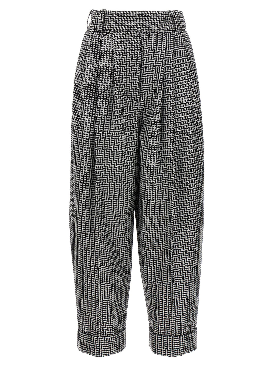 Houndstooth Pants White/Black