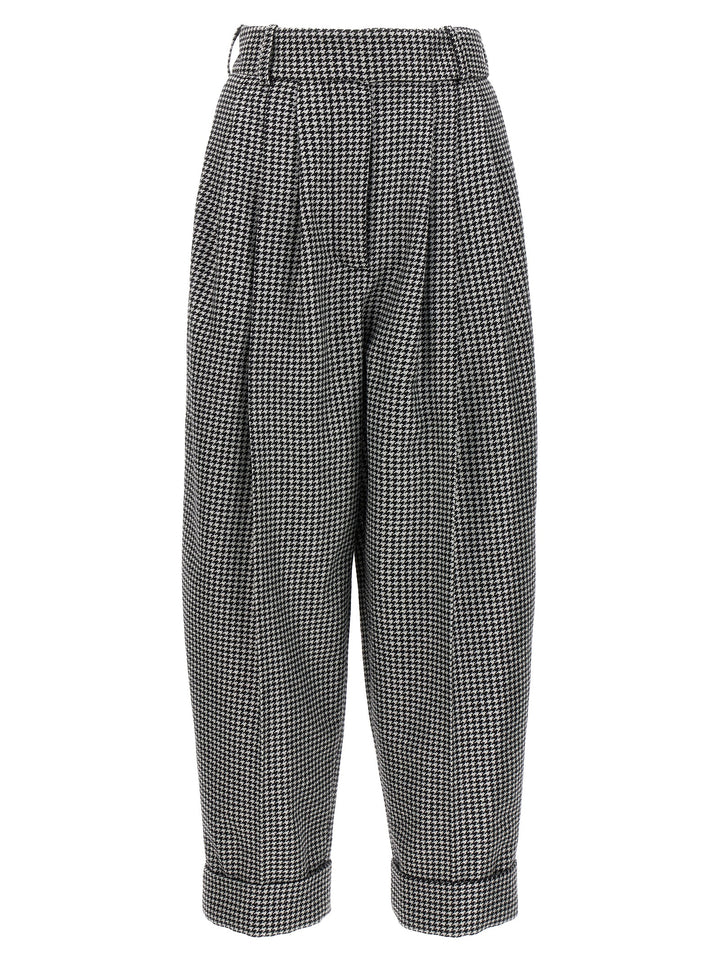 Houndstooth Pants White/Black