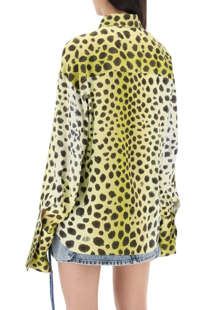 Eliza Cheetah Print Satin Shirt - The Attico - Women