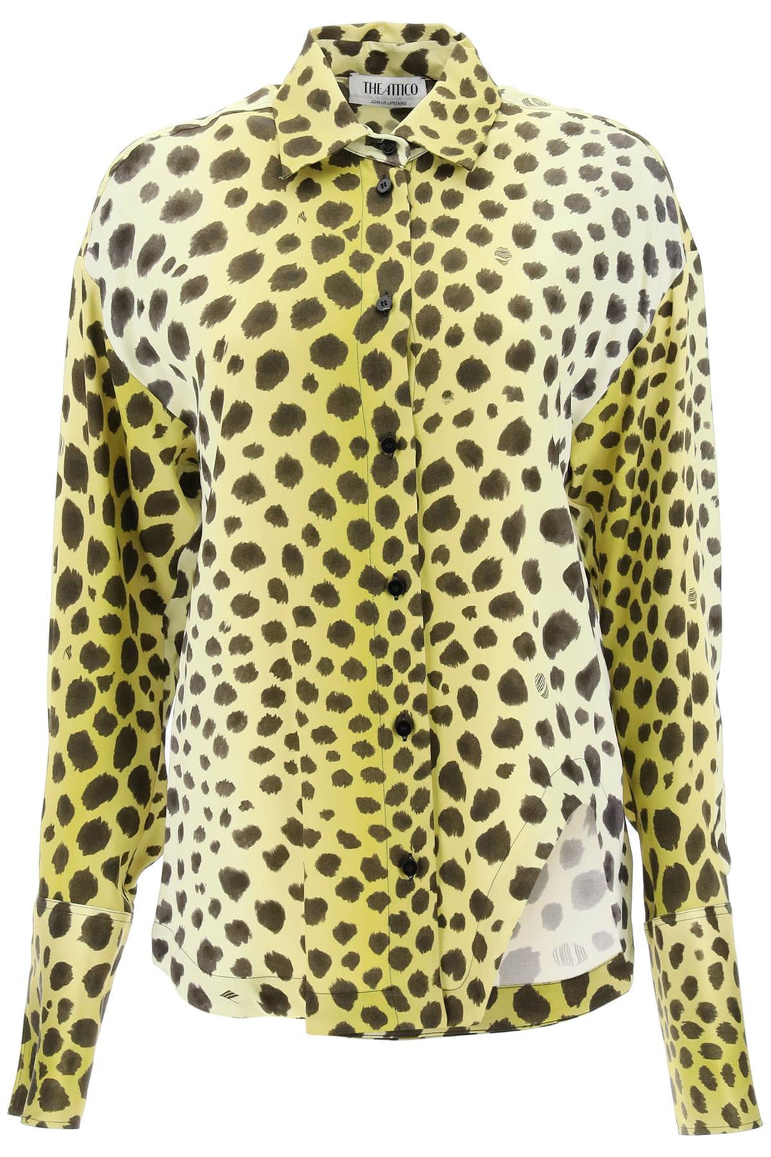 Eliza Cheetah Print Satin Shirt - The Attico - Women