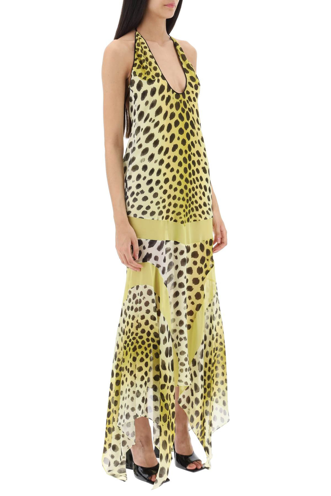 'Saskia' Halterneck Maxi Dress - The Attico - Women