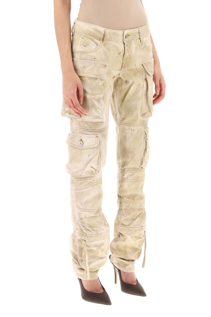 'Essie' Cargo Pants With Marble Effect - The Attico - Women