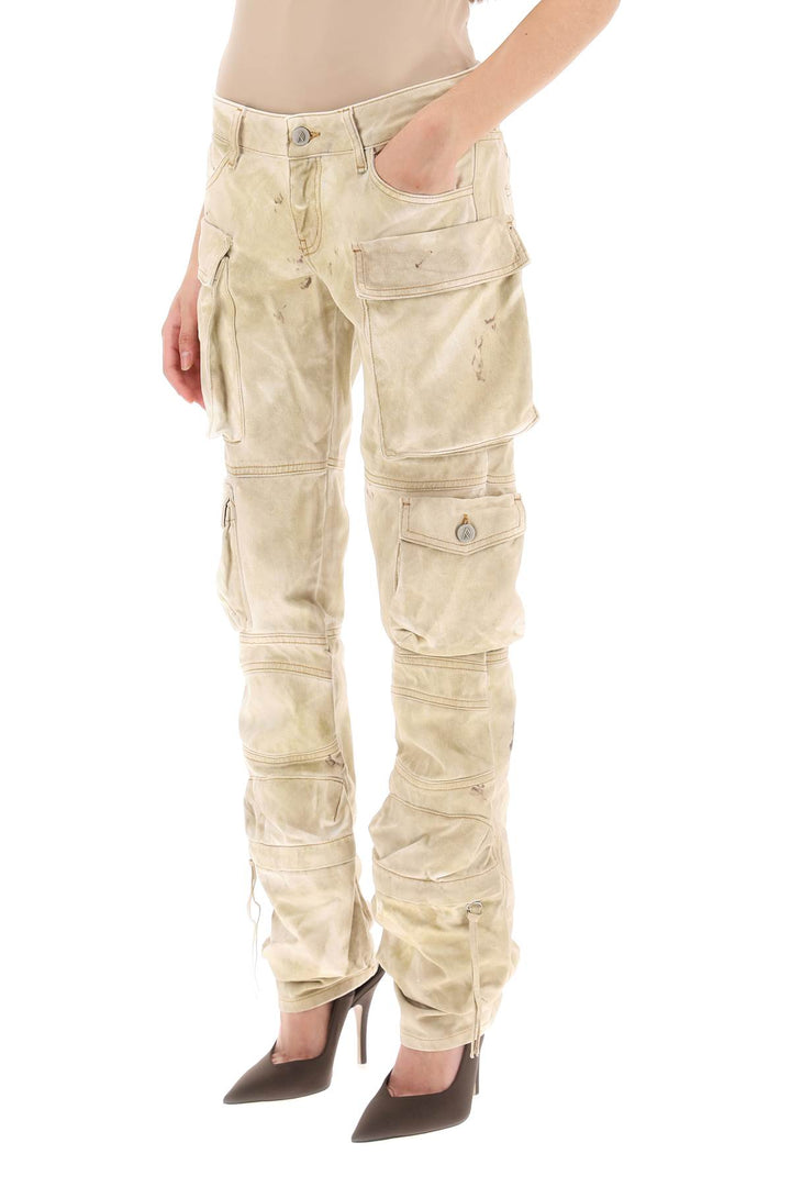 'Essie' Cargo Pants With Marble Effect - The Attico - Women