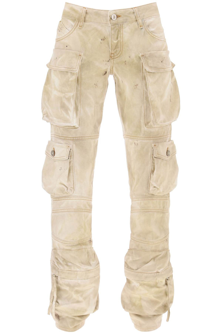 'Essie' Cargo Pants With Marble Effect - The Attico - Women