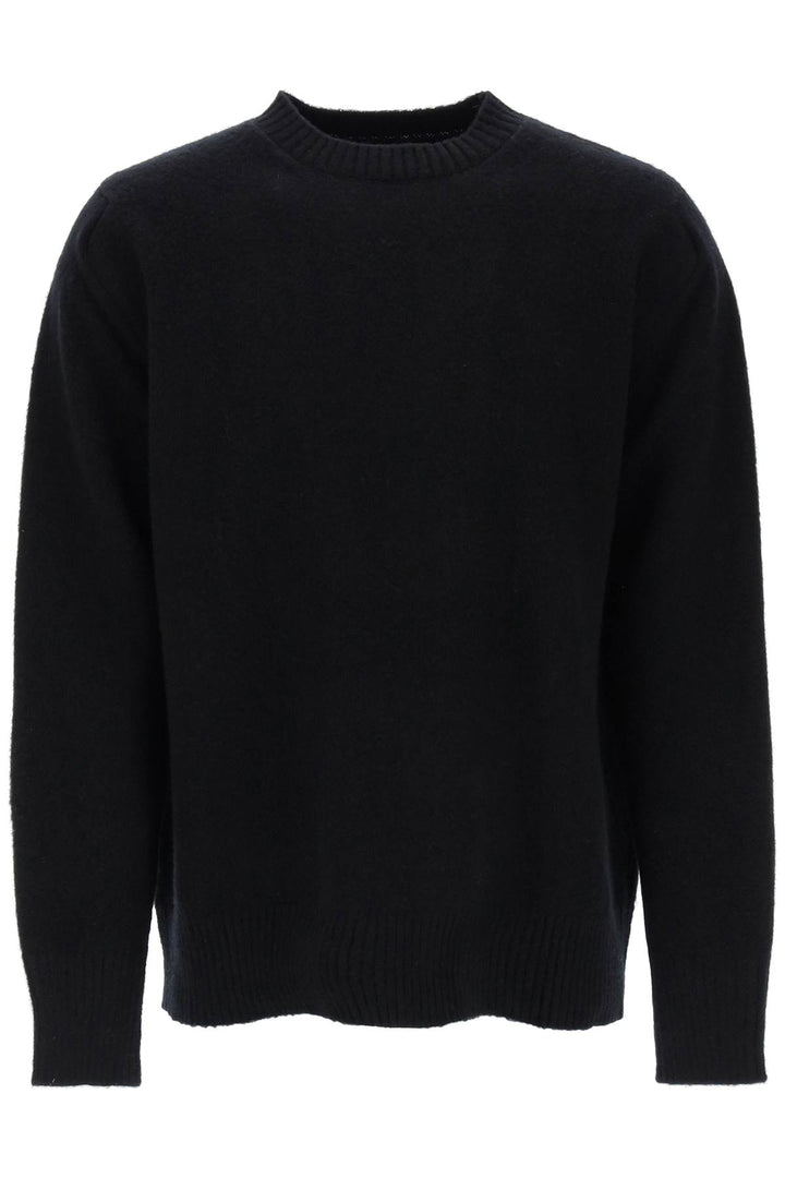 Wool Sweater With Jacquard Logo - Oamc - Men