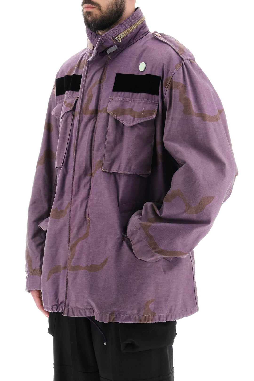 Field Jacket In Cotton With Camouflage Pattern - Oamc - Men