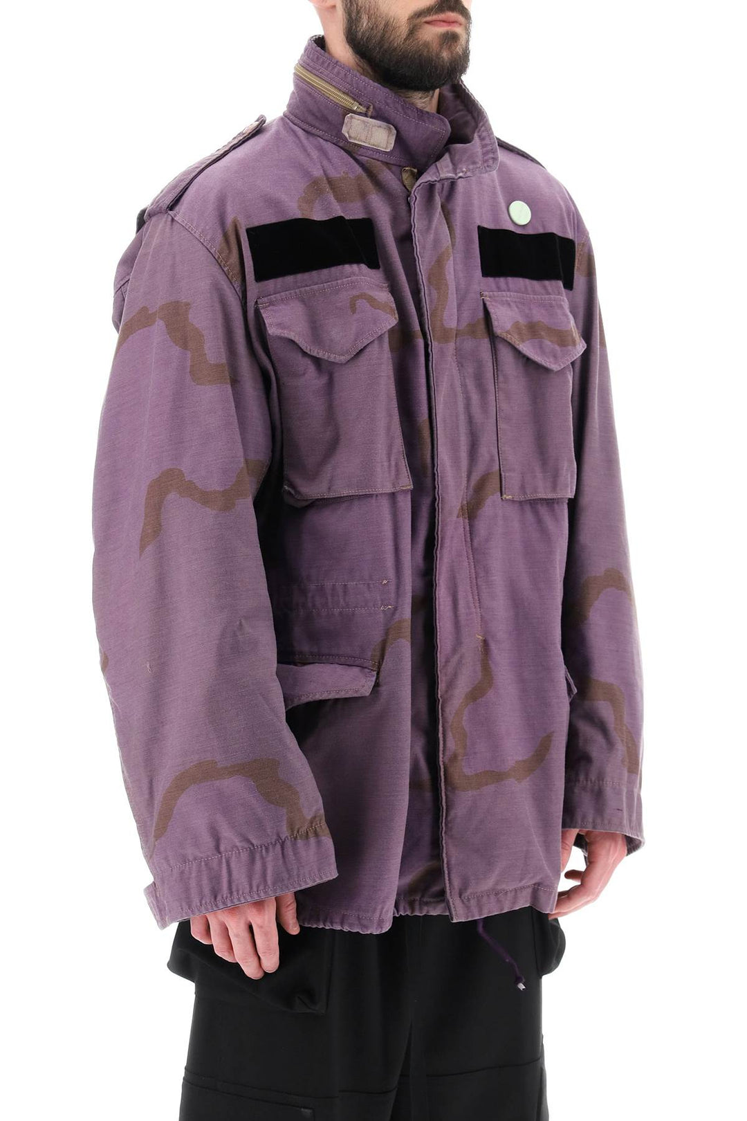 Field Jacket In Cotton With Camouflage Pattern - Oamc - Men