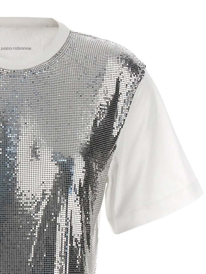 Metal Mesh T-Shirt Silver