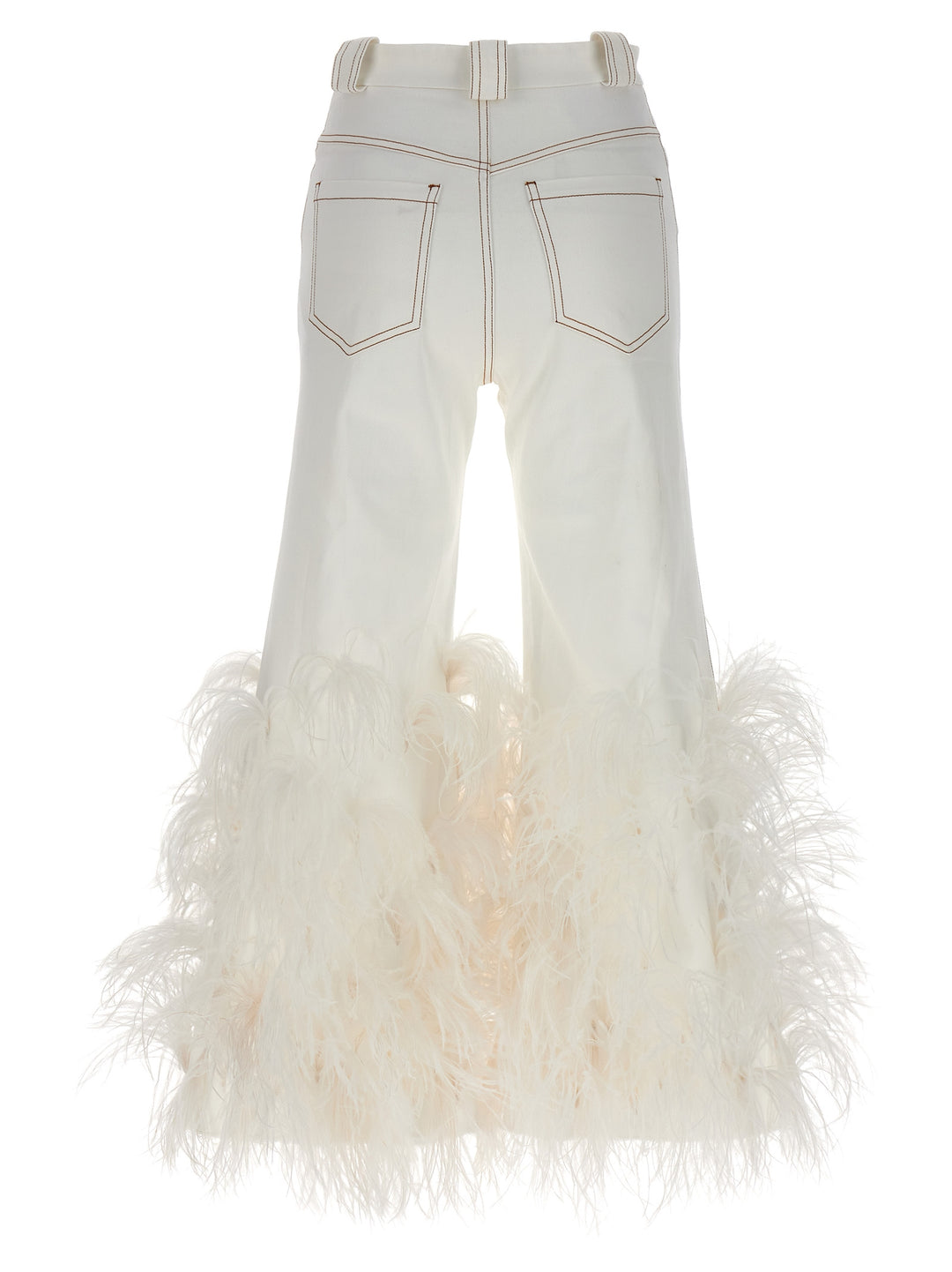 Feather Jeans White