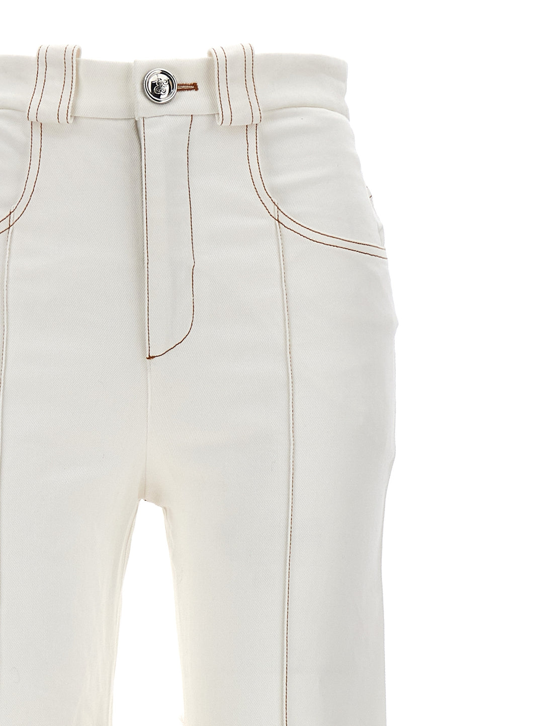 Feather Jeans White