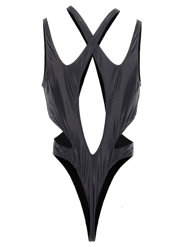 Costume Cut Out Beachwear Black