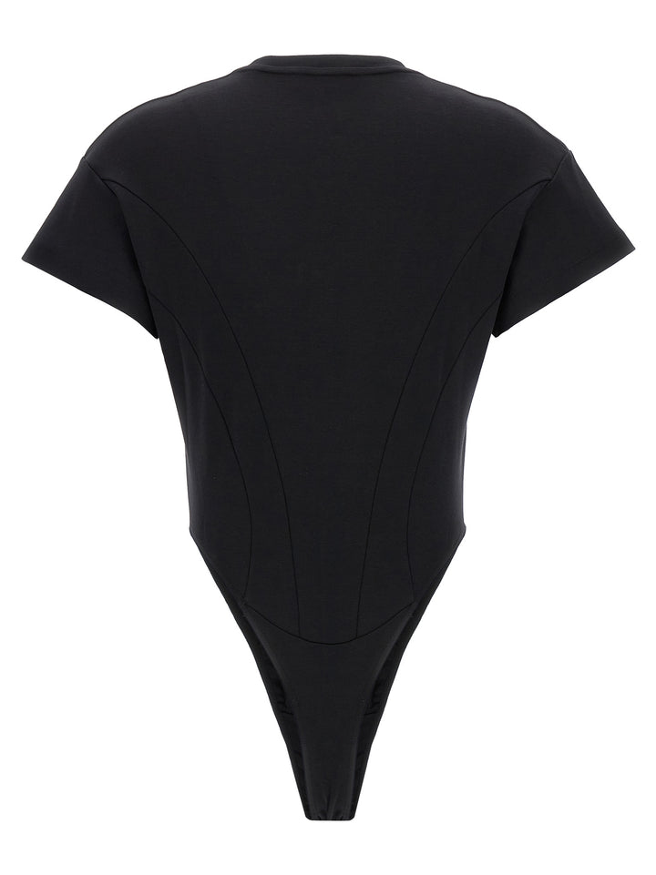 Zipped Jersey Underwear, Body Black