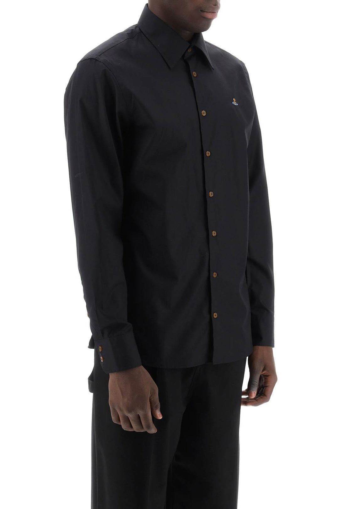 Ghost Shirt With Orb Embroidery - Vivienne Westwood - Men