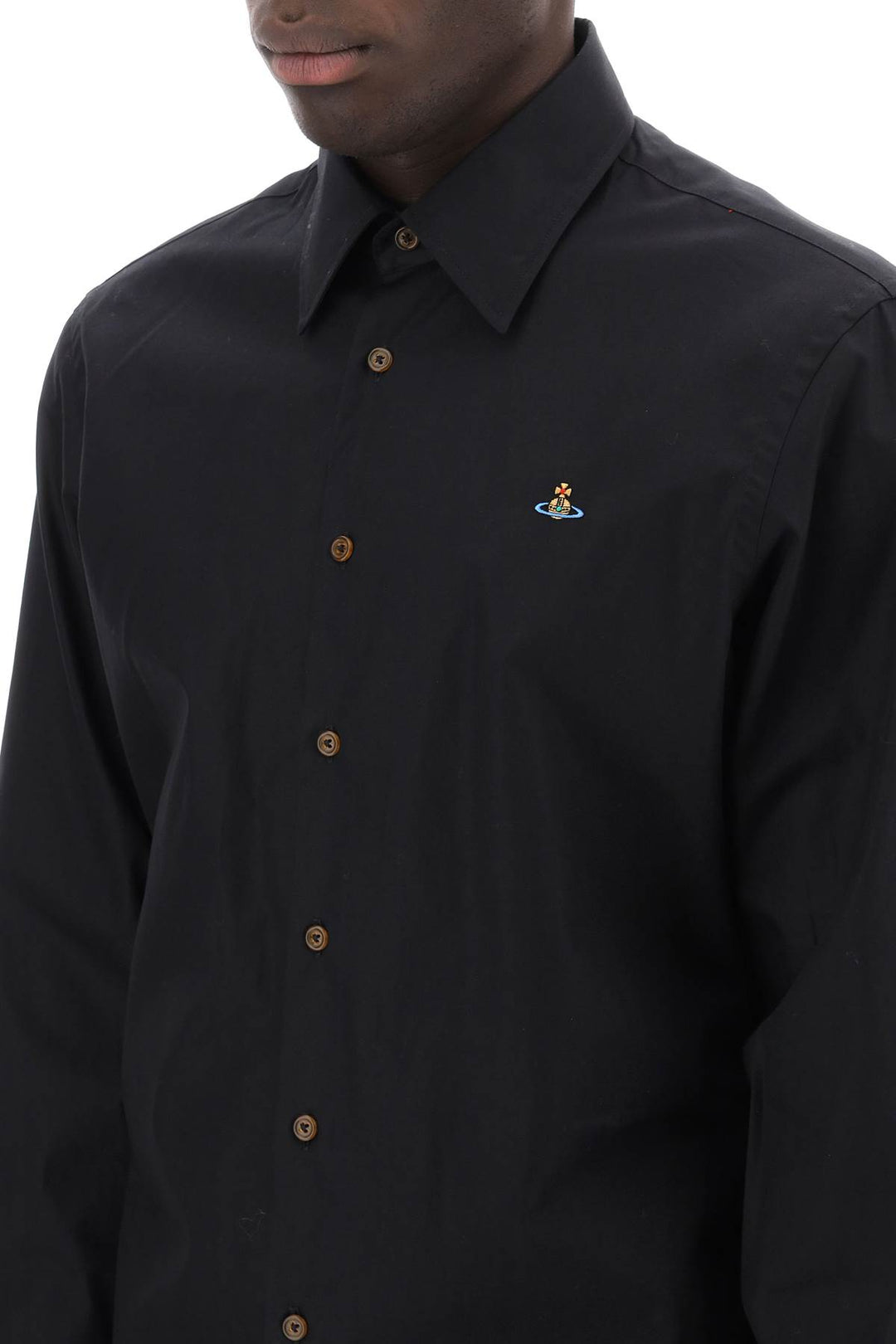 Ghost Shirt With Orb Embroidery - Vivienne Westwood - Men