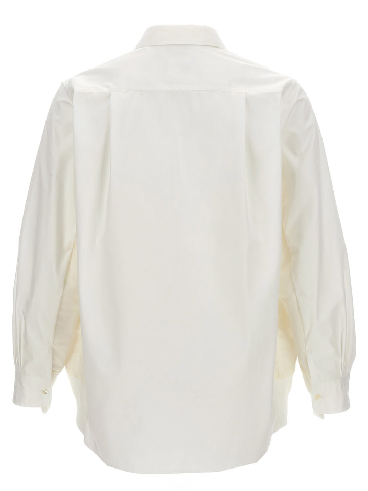 Nylon Insert Shirt Shirt, Blouse White