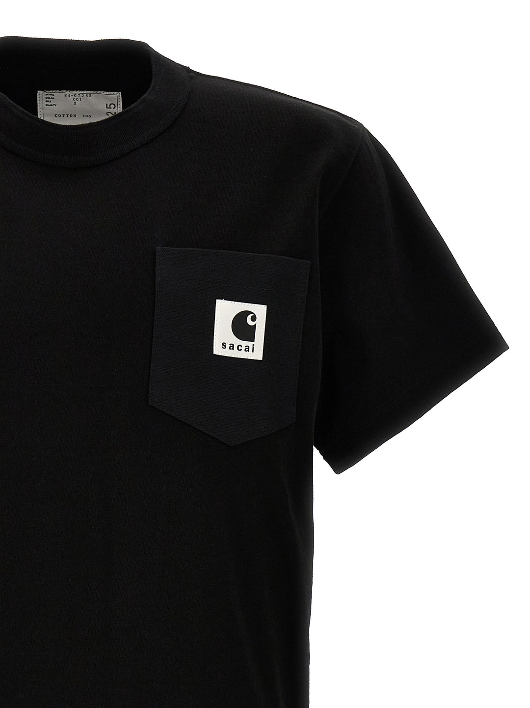 Sacai X Carhartt Wip T-Shirt Black